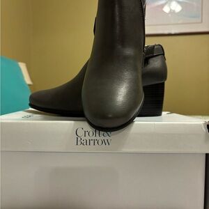 Croft & Barrow Women's Gray Ankle Booties